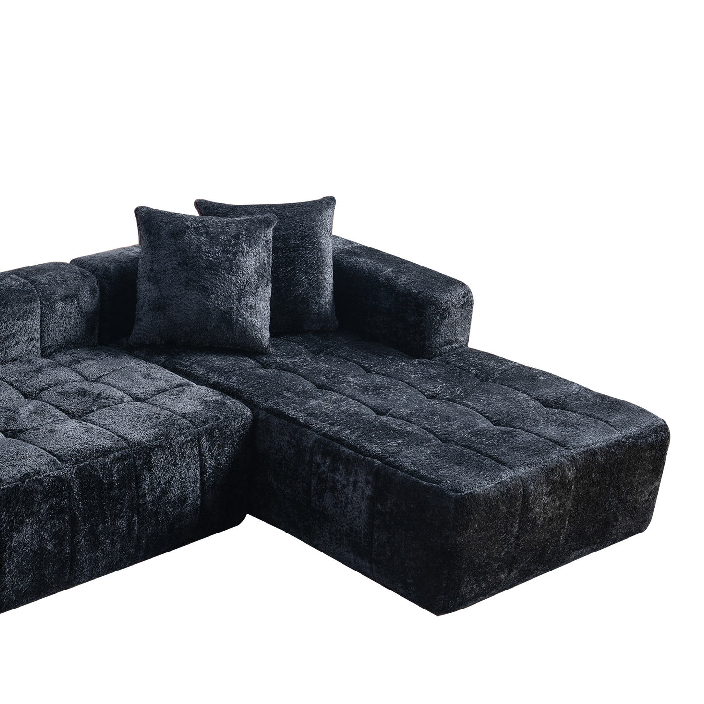 L-Shaped Upholstered Sectional Couch