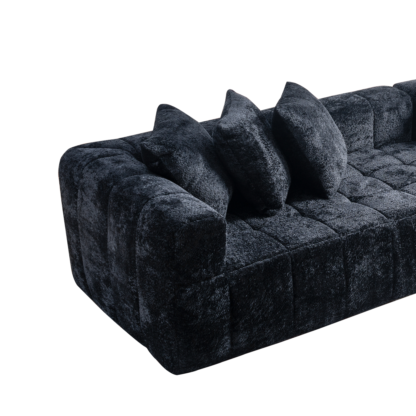 L-Shaped Upholstered Sectional Couch