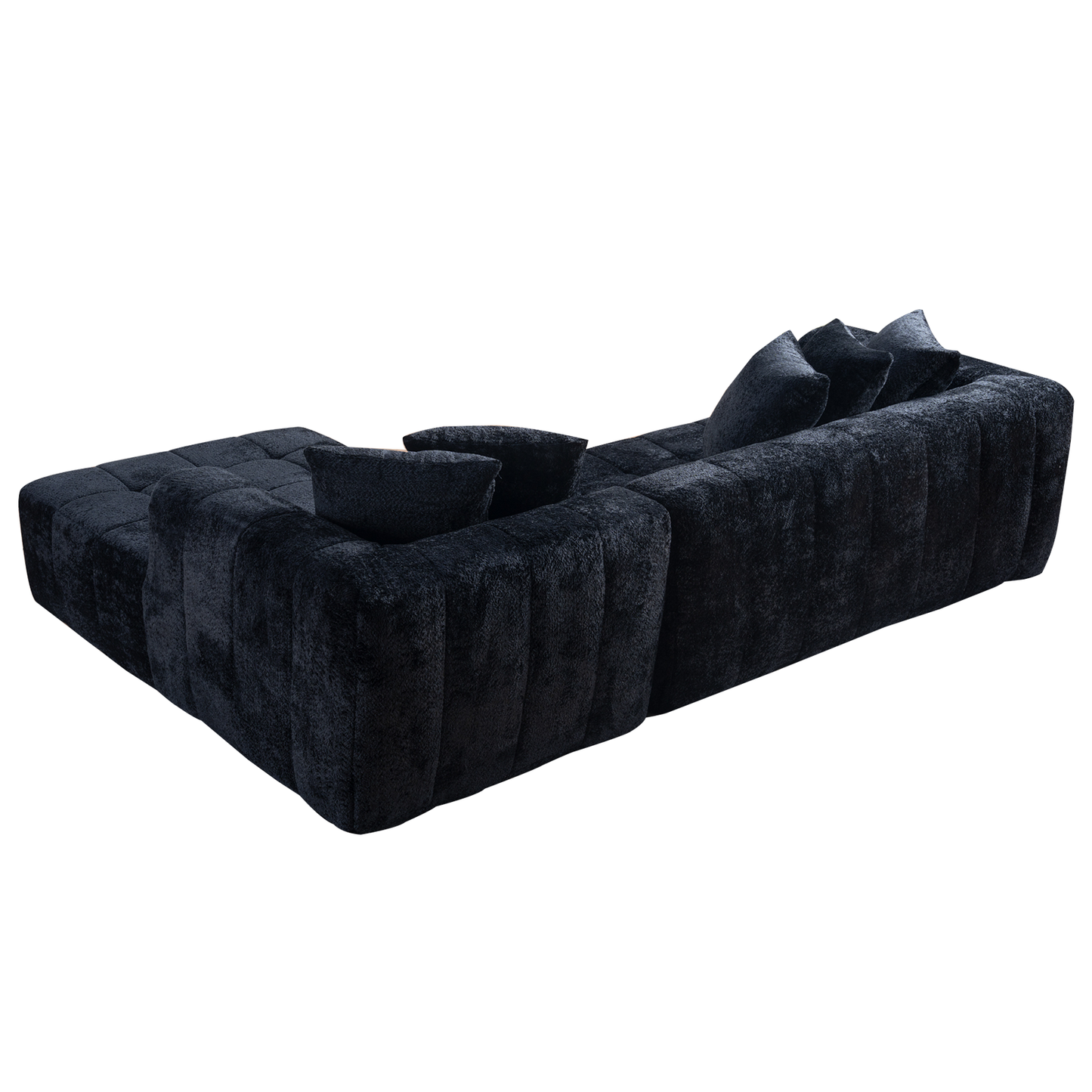 L-Shaped Upholstered Sectional Couch